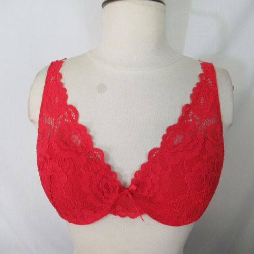 L23 - Soutien-gorge en dentelle - Taille 85D - rougegorge - Modalova