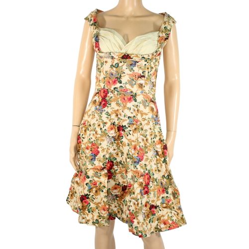 Robe Beige Fleuris LINDY BOP Taille 38 - lindy bob - Modalova