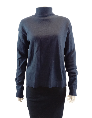 Pull fin col roul "" Marine - Taille S - kiabi - Modalova