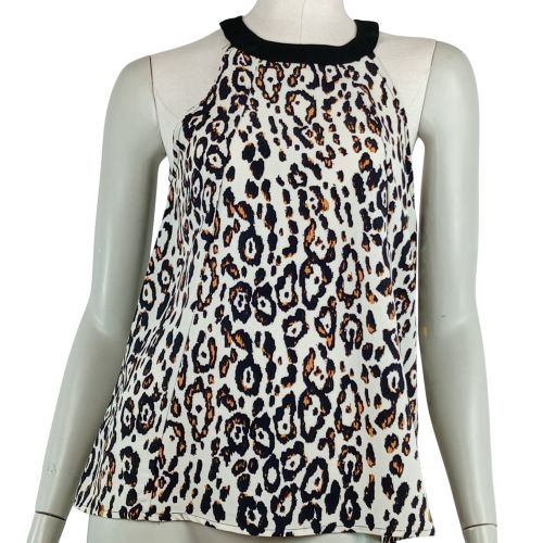 Haut trapze sans marque sans manches motif lopard de couleur taille S (36) - sans marque indique - Modalova