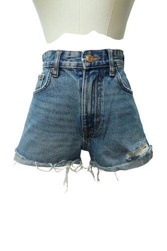 BF80 - Mini short en jean trash - Taille 32 - pull & bear - Modalova