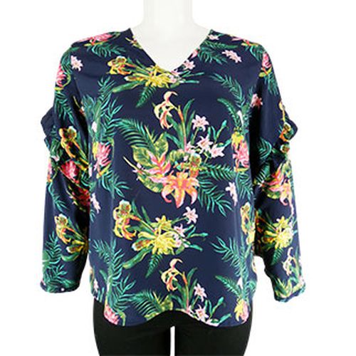 Blouse fonce  fleurs multicolore - -Taille 46/48 - kiabi - Modalova