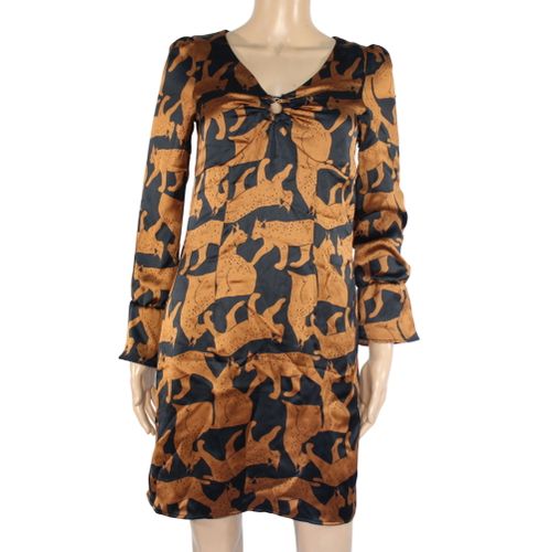 Robe Promod Fauve et Noir Taille 36 - promod - Modalova