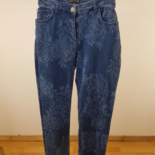 Jean  motifs fleurs- - Taille 38 - bral - Modalova