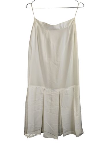 Jupe blanche mi-longue à basque plissée - COLLECTION CATARINA T.36 - Label Emmaus - Modalova