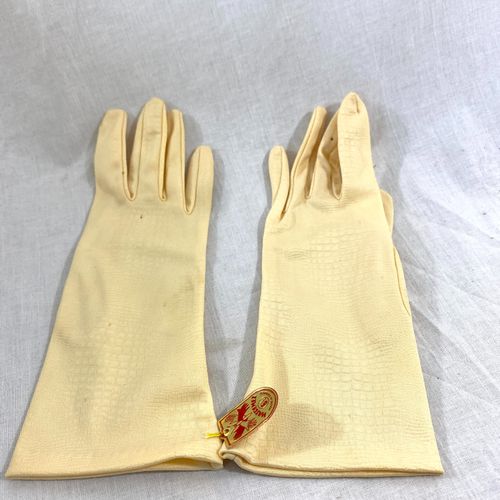 Gants blanc vintage - Taille 6 1/2 - watremez - Modalova