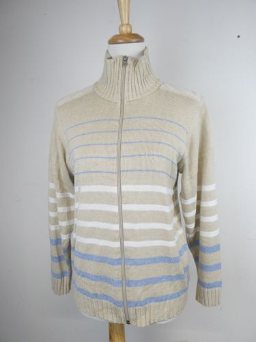 Pull tricot zipp  col montant - Taille L - di gianni - Modalova