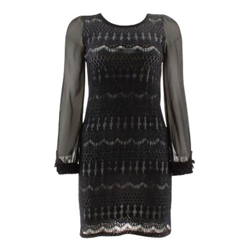Robe imprime  dentelle - taille 36 - Yumi - Modalova