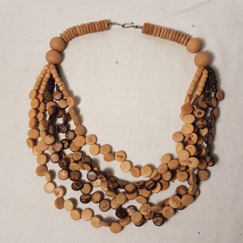 Collier ras du cou en bois - Label Emmaus - Modalova