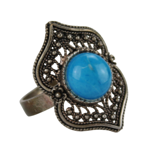 Bague Argent 925 et Turquoise - Label Emmaus - Modalova