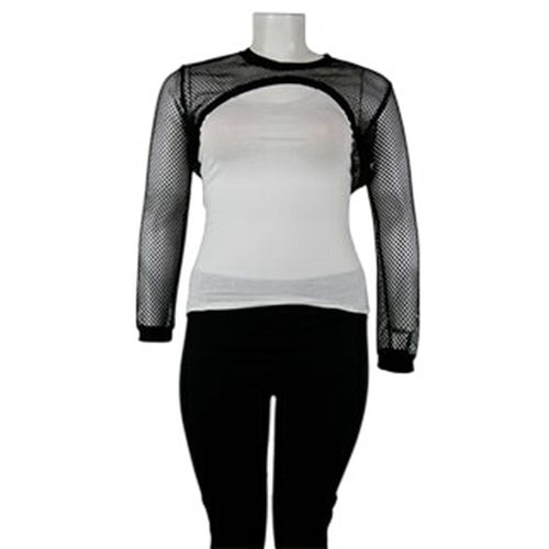 Crop top noir  dentelle transparente - taille XL - dazy - Modalova
