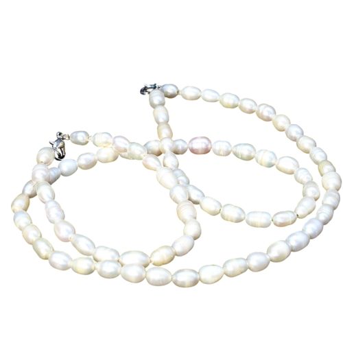 Collier et bracelet en perles d'eau douce - Label Emmaus - Modalova