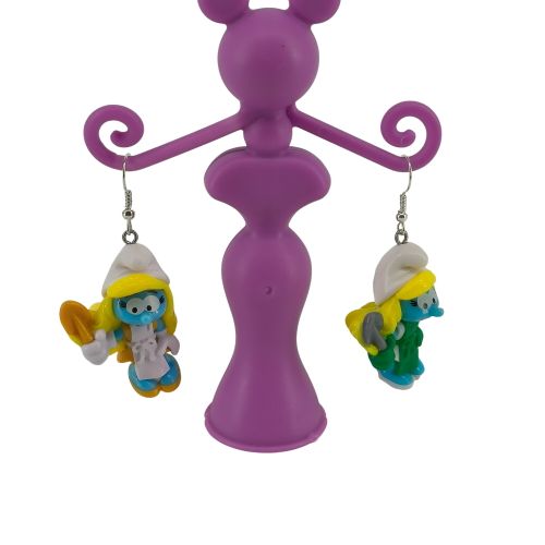 Paire de boucle d'oreille Schtroumpfette- à partir de 6 ans - Label Emmaus - Modalova