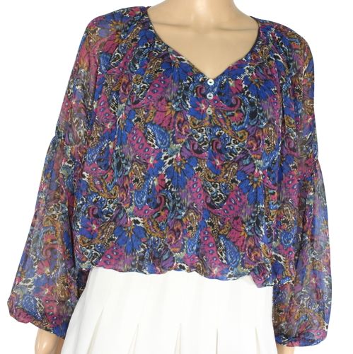 Blouse  Imprim Violine Taille 36 - Promod - Modalova