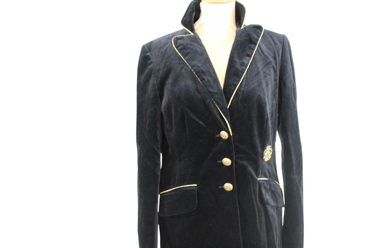 Blazer en velours ras cent pour cent coton Taille 40 de marque - Madeleine - Modalova