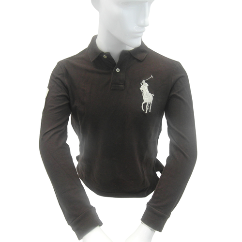 Polo manche longue Ralph Lauren custom fit taille 'S' - Label Emmaus - Modalova