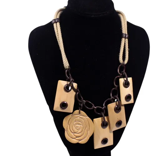 Collier en bois Nature Bijoux - Label Emmaus - Modalova
