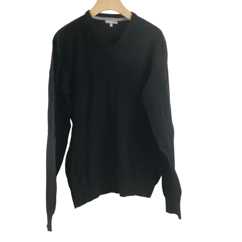 Pull noir col en V - Lh - L - lh - Modalova