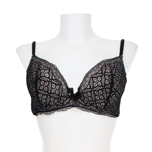 Soutien gorge  dentelle noire avec armatures - Taille 95 C - Label Emmaus - Modalova