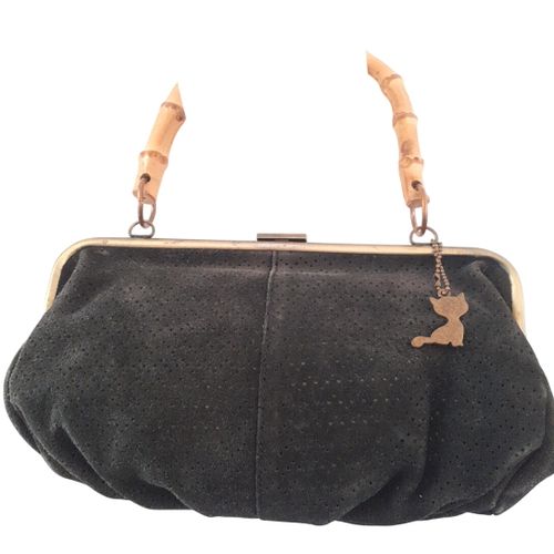 Lollipops - Sac en daim noir - lollipops atelier - Modalova