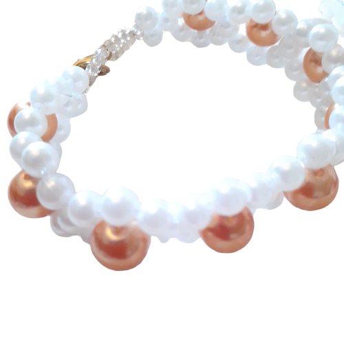 Bracelet aux marguerites en perles - Label Emmaus - Modalova