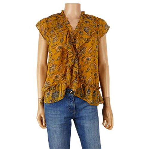 Blouse moutarde  fleurs - taille M - mng - Modalova