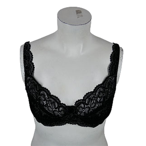 Soutien-gorge en dentelle imprim avec armatures - Taille 100 D - Label Emmaus - Modalova