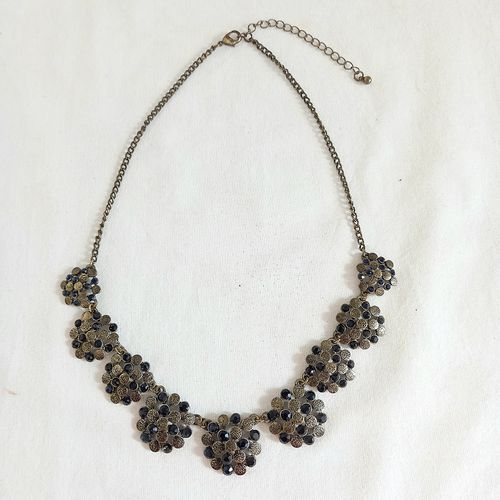 Collier fantaisie pierre bleu nuit - Label Emmaus - Modalova