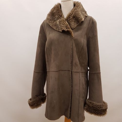 Manteau imitation peau et fausse fourrure - taille XXL - burton - Modalova