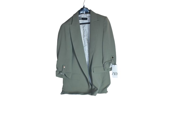 NEW WOMAN OVERSIZE DOUBLE-BREASTED BLAZER JACKET GREY MARL - zara - Modalova