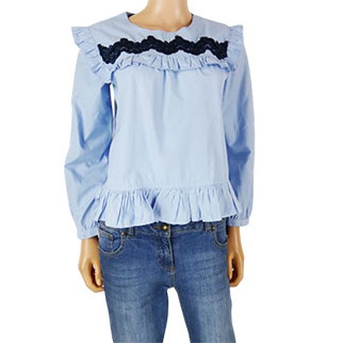 Blouse  volant et dentelle fonce - taille M - urban by venco - Modalova