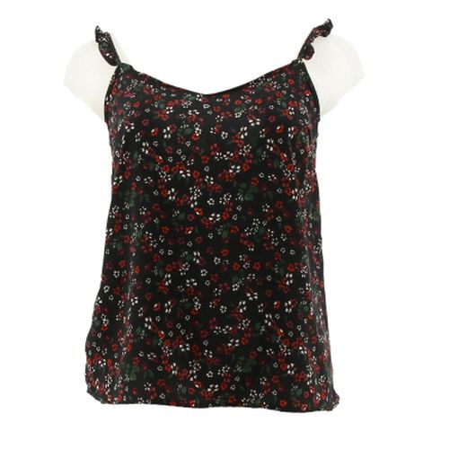 Top noir  fleurs - -Taille S - vero moda - Modalova