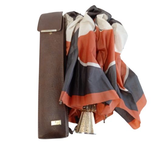 Parapluie pliante luxe avec tui en cuir annes 1960 - knirps - Modalova