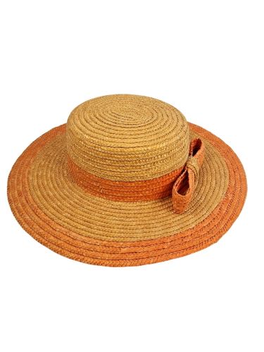 Chapeau de paille et saumon T 57cm - Label Emmaus - Modalova
