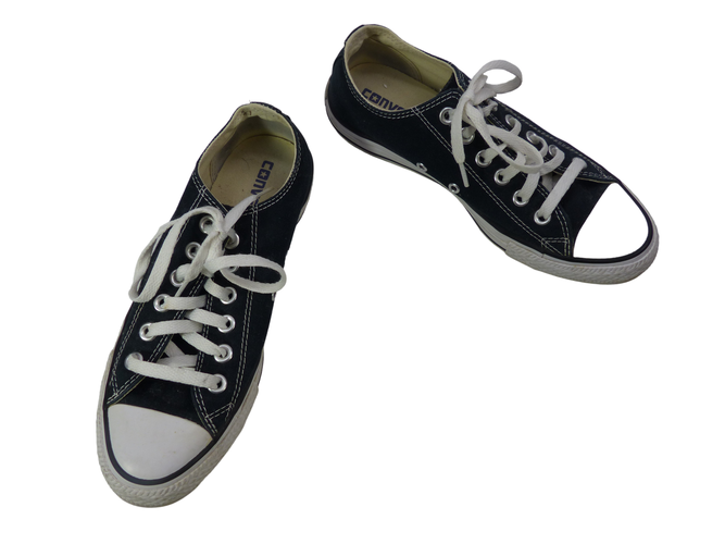 Chaussures Converse basses T38 et blanches - Label Emmaus - Modalova