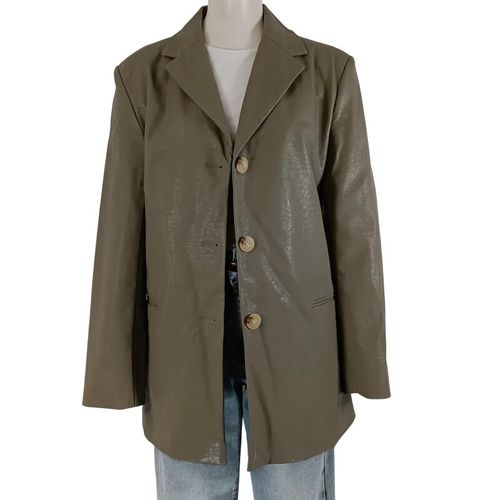 Veste blazer ceinturée coupe droite - Mango - Modalova