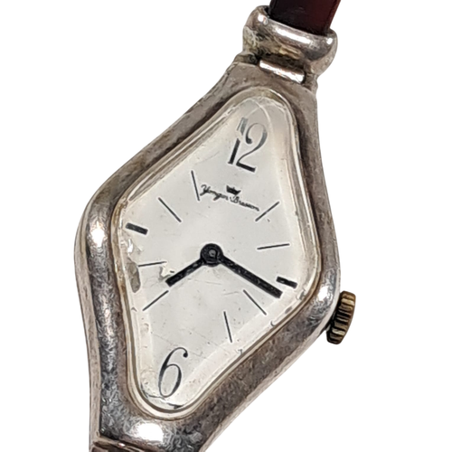 Montre vintage en argent massif - yonger et bresson - Modalova