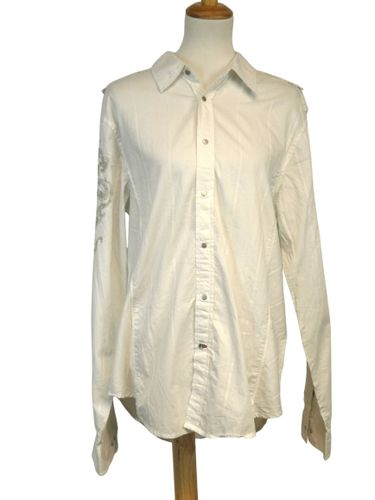 Chemise longue manches longues encolure tailleur - Taille L - guess - Modalova