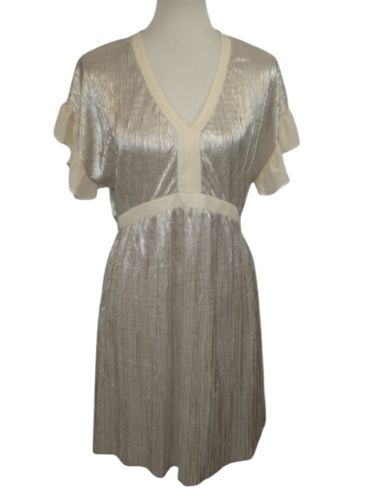 Robe courte plisse cru - 38/M - naf naf - Modalova