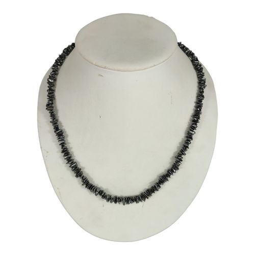 Collier en chips d'hmatite 51 cm - Label Emmaus - Modalova