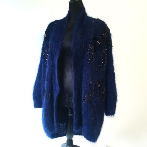 Gilet angora vintage 80 perles - alain murati collection - Modalova