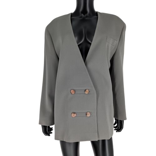 Veste Vintage T.44 blazer crois en laine - Zapa - Modalova
