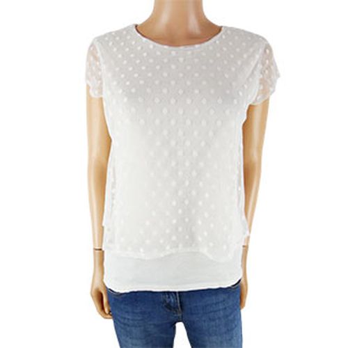 Blouse blanche avec tulle  pois -- - Taille M - etam - Modalova