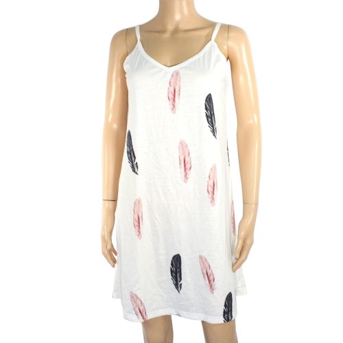 Robe Blanche & Plume Taille M - non reseigne - Modalova