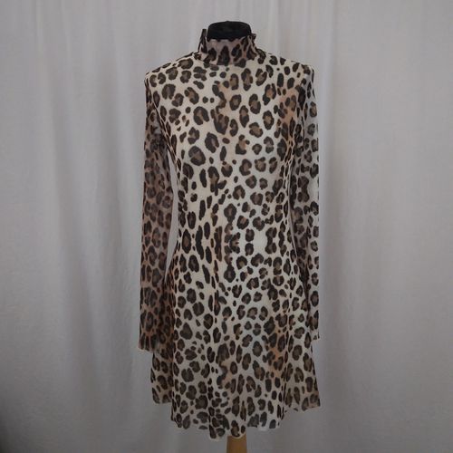 Robe manches longues imprim animal - M - bershka - Modalova