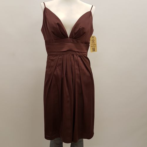 Robe de ftes  fines bretelles chocolat - Taille L - manoukian - Modalova