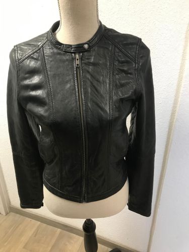 Veste en cuir naf naf - naf naf - Modalova