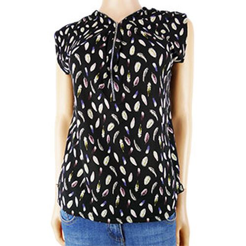 Blouse imprime plumes manches courtes - S - la halle - Modalova