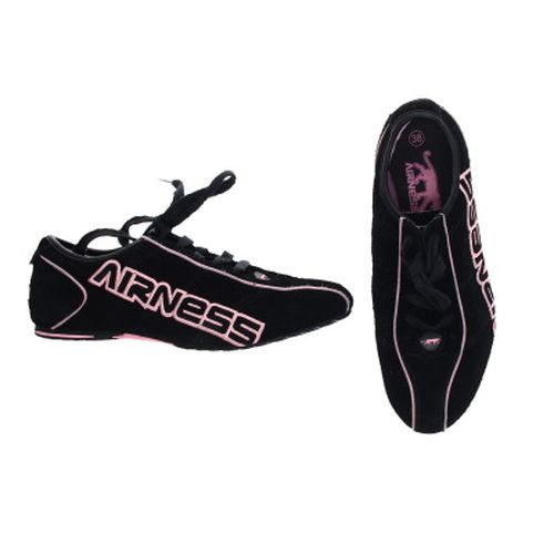 Baskets  lacets - critures brodes roses - 38 - airness - Modalova