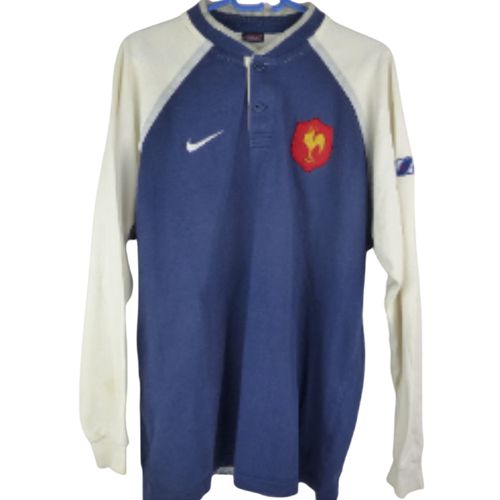 Maillot rugby vintage France FFR  Taille L  Annes 2000 - nike - Modalova